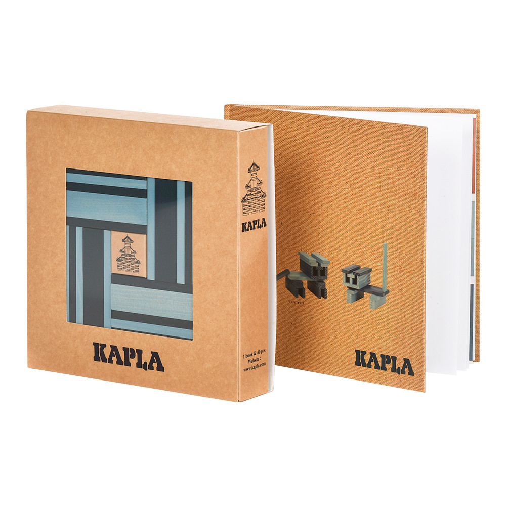 Kapla - Coffret avec 280 planchettes Kapla et 1 livre d'art vert - Le Petit  Zèbre