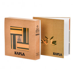 KAPLA Stones Starter Set : Boîte de 100 + Livre et Couleurs (Vert/Jaune) –