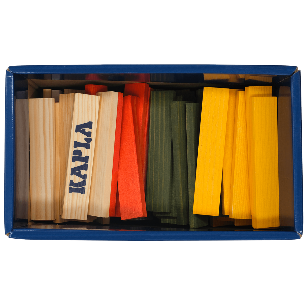 KAPLA Baril Automne 200 planchettes colorées (Orange, Verte et